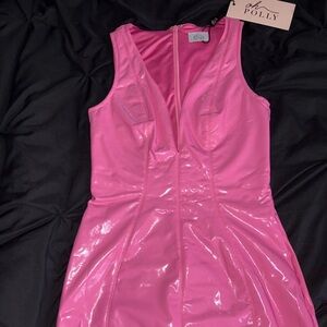 Oh Polly Pink Mini Dress Allani